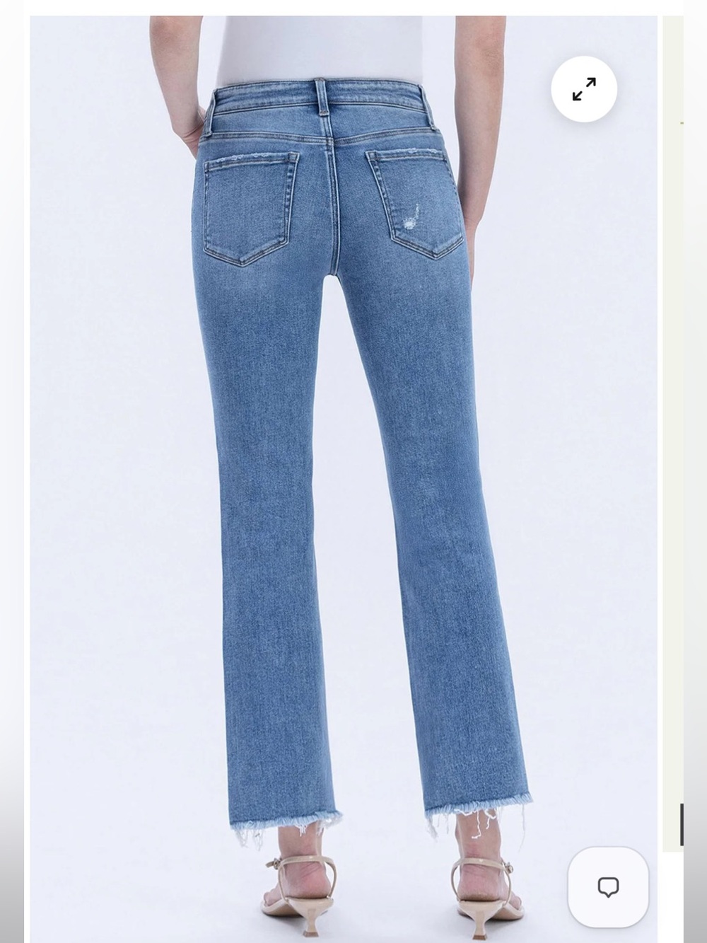 Vervet Women’s Mid-Rise Straight Leg Ankle Jeans - Picture 4 of 4